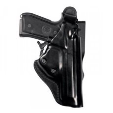 VH Politi/ Duty pistol bæltehylster i læder - Sort