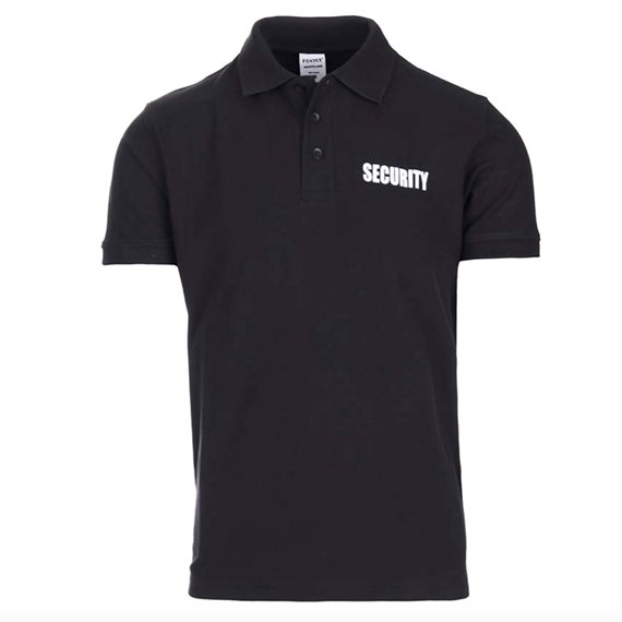 Security Polo T-Shirt Sort